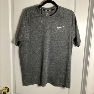 Nike Men's Gray Swim Dri-Fit T-Shirt